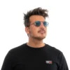 Ermenegildo Zegna Silver Men Sunglasses