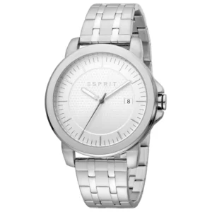 Chronotech Men's White Leather Watch