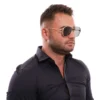 Bally Gold Men Sunglasses