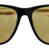 Diesel Women's Chic Black Acetate Sunglasses with Yellow Lenses
