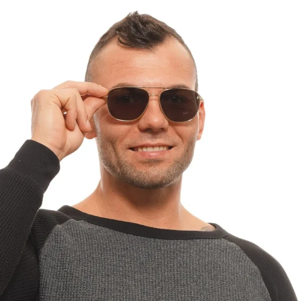 Bally Gold Men Sunglasses