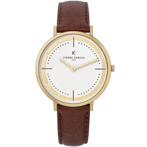 Chronotech Men's White Leather Watch