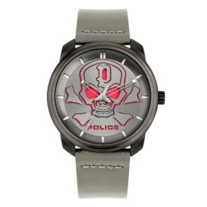 Police Men's Brown Leather Watch