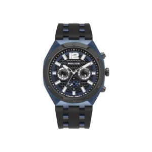 Police Men's Blue Leather Watch