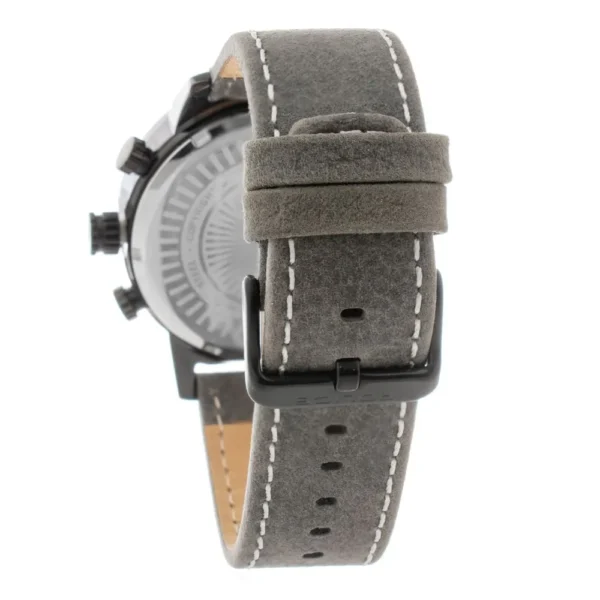 Police Men's Gray Leather Watch