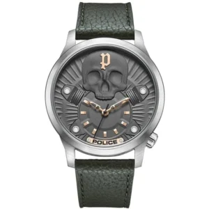 Police Men's Gray Stainless Steel Watch