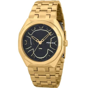 Police Men's Brown Leather Watch