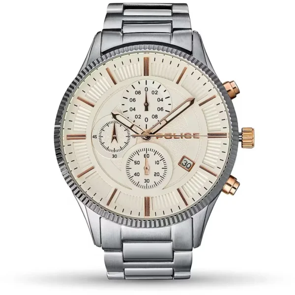 Police Men's Gray Stainless Steel Watch