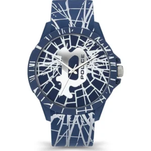 Police Men's Blue Leather Watch