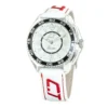 Chronotech Men's White Leather Watch