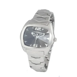 Chronotech Men's Black Leather Watch