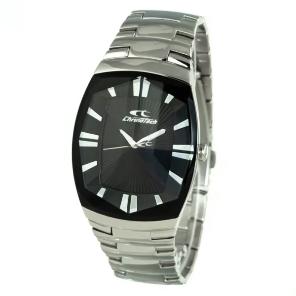 Chronotech Men's Silver Steel Watch