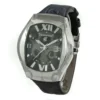 Chronotech Men's Black Leather Watch
