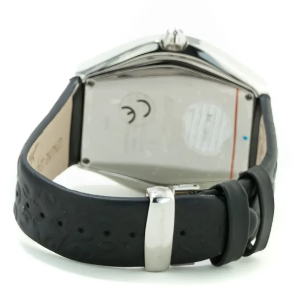 Chronotech Men's Black Leather Watch