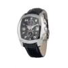 Chronotech Men's Black Leather Watch