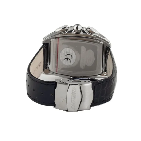 Chronotech Men's Black Leather Watch