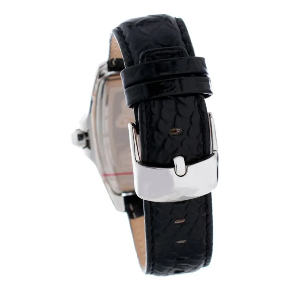 Chronotech Men's Black Leather Watch