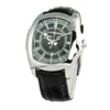 Chronotech Men's Black Leather Watch