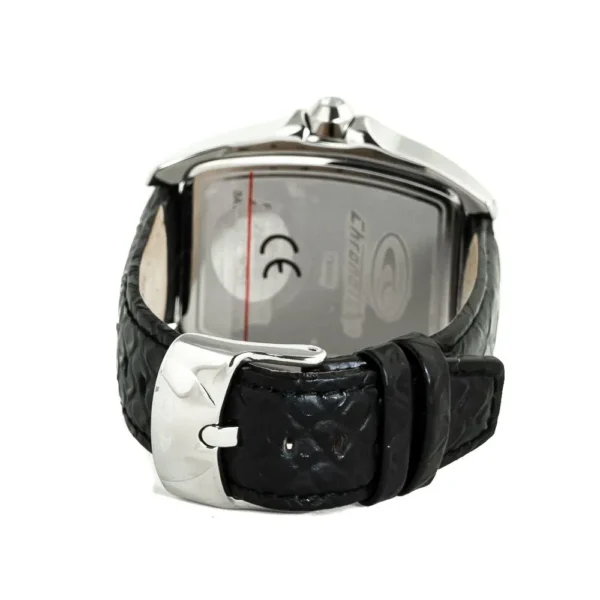 Chronotech Men's Black Leather Watch