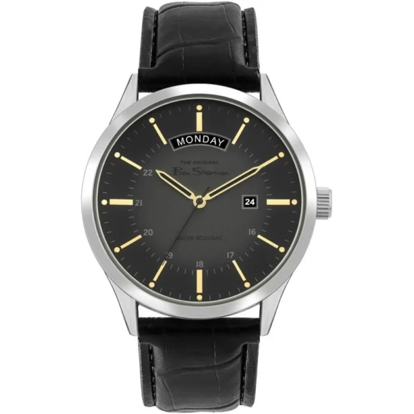 Ben Sherman Men's Black Leather Watch