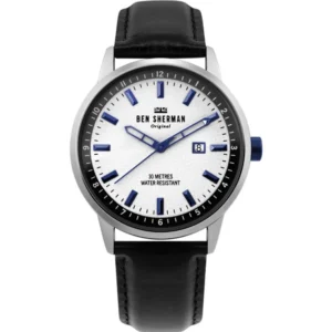 Ben Sherman Men's Black Leather Watch