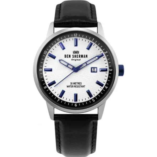 Ben Sherman Men's Black Leather Watch