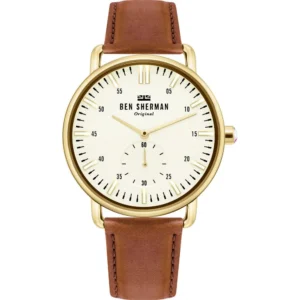 Ben Sherman Men's Black Leather Watch