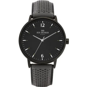 Ben Sherman Men's Black Leather Watch