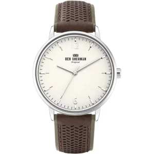 Ben Sherman Men's Black Leather Watch