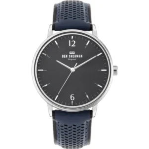 Ben Sherman Men's Black Leather Watch