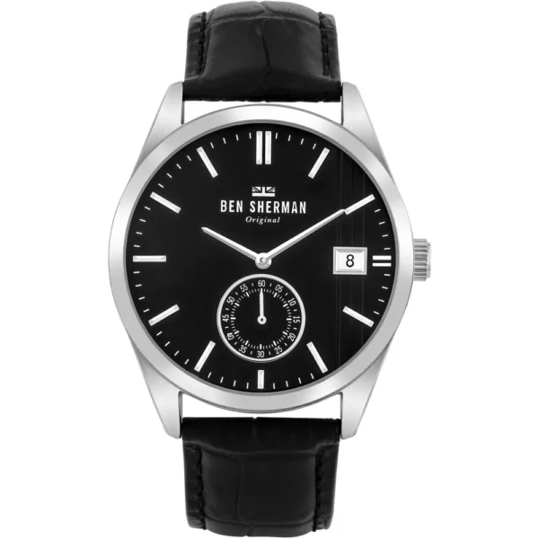 Ben Sherman Men's Black Leather Watch