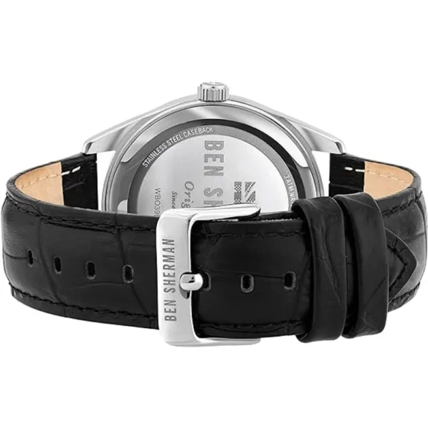 Ben Sherman Men's Black Leather Watch