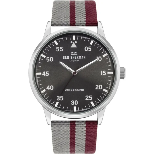 Ben Sherman Men's Gray Fabric Watch