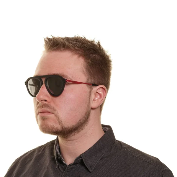 Diesel Black Men Sunglasses