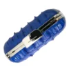 Elegant Balenciaga women’s crocodile and lamb leather clutch in electric blue