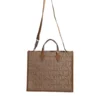 Luxury Versace women’s brown crossbody tote with detachable strap
