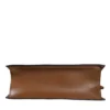 Versace elegant women’s brown jacquard leather tote made in Italy