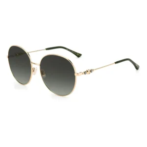Jimmy Choo women’s two-tone stainless steel sunglasses with grey green lenses
