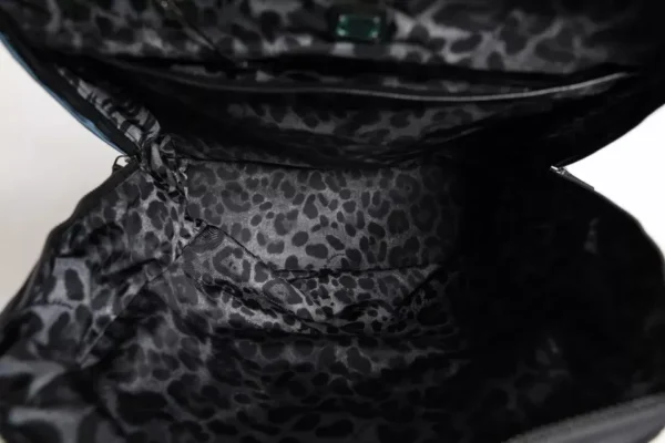 Elegant Dolce & Gabbana men’s black nylon DG logo backpack made in Italy
