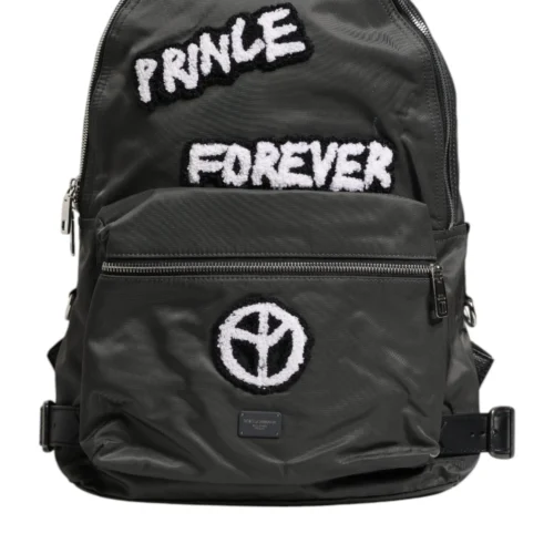 Dolce & Gabbana men’s grey nylon Prince Forever travel backpack