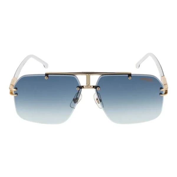Luxury Carrera men’s rimless gold aviator sunglasses with 100% UV protection