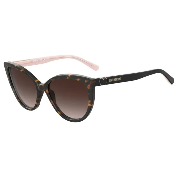 Love Moschino women’s brown acetate sunglasses with UV protection
