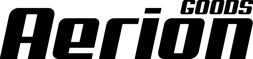 Aerion Goods black logo transparent