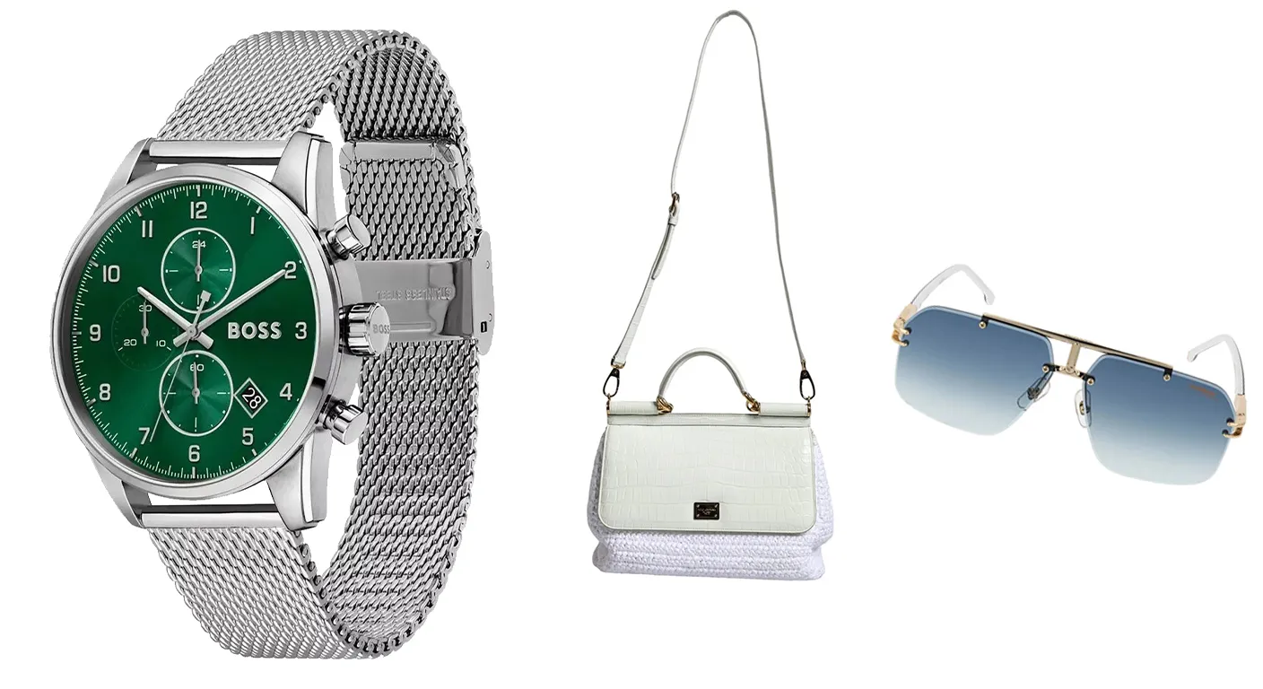 Aerion Goods luxury designer accessories including bags, sunglasses and watches